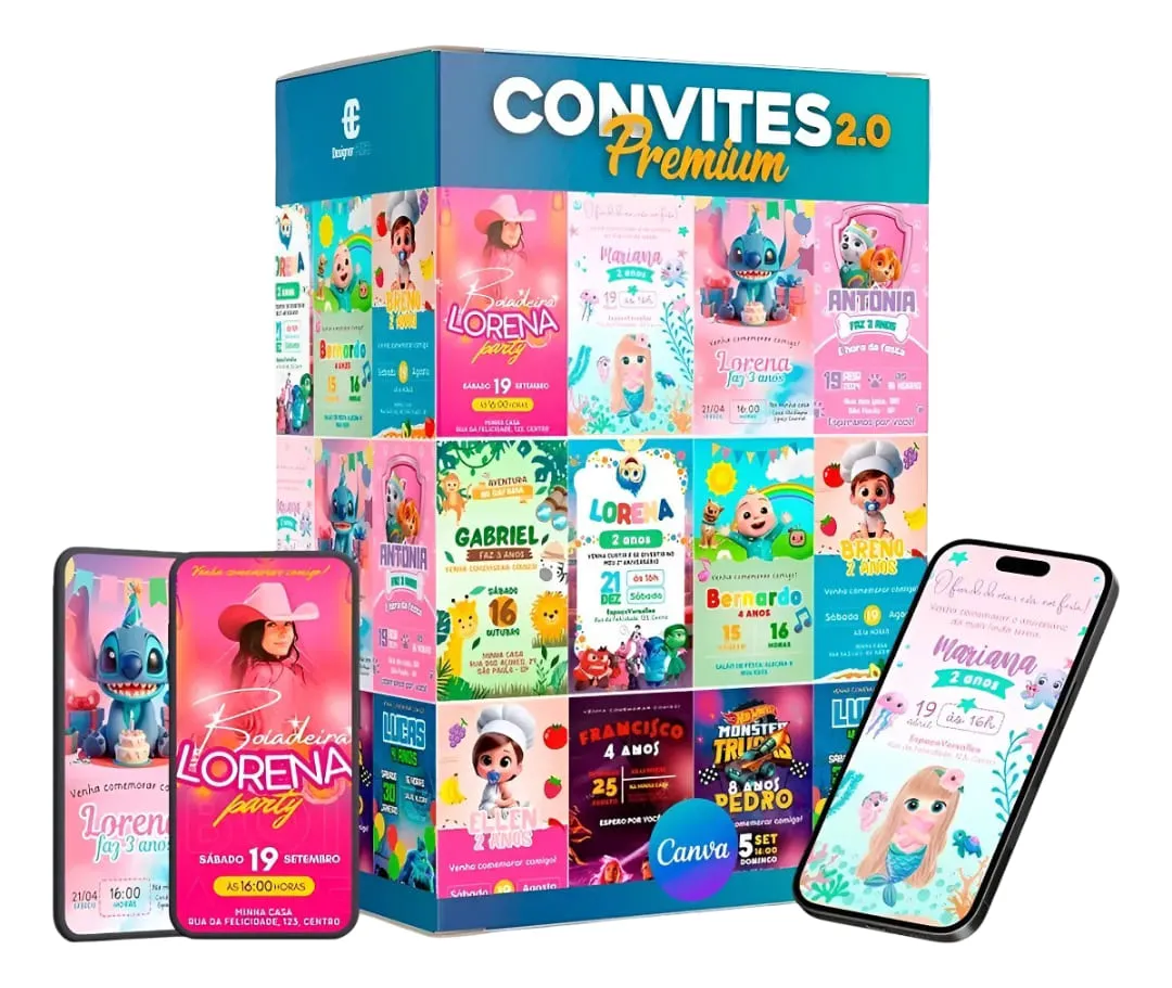 Convites Digitais Editáveis